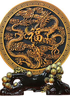 活性炭雕工艺品办公室装饰品碳雕摆设礼品 酒柜电视柜客厅龙摆件