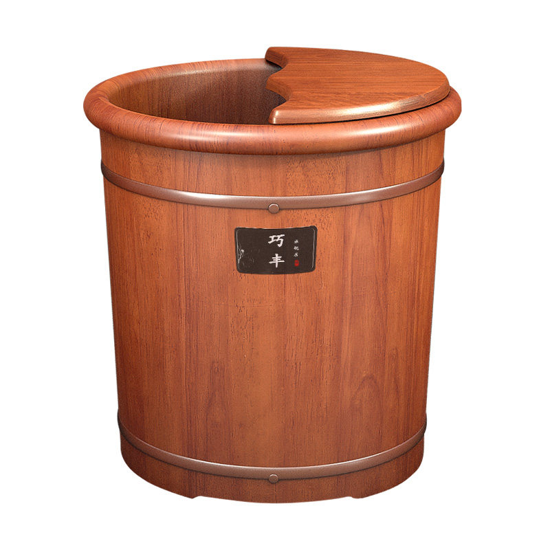 橡木泡脚桶家用实木洗脚桶过小腿足浴桶木质泡脚盆养生保温洗脚盆,淘宝优惠券,粉丝福利购,淘宝优惠卷