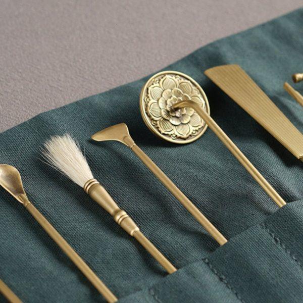 香道工具七件套香篆埋碳空熏用具香勺灰压银叶夹配布袋,淘宝优惠券,粉丝福利购,淘宝优惠卷