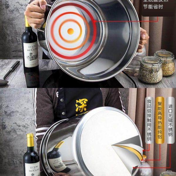 特厚不锈钢无耳桶内耳水池带盖米桶储水桶大汤桶 家用水桶,淘宝优惠券,粉丝福利购,淘宝优惠卷