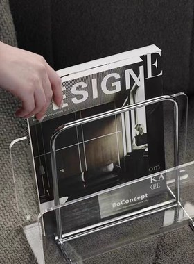 现代简约大理石展示架压克力书架摆件客厅样板件办公室家居装饰品