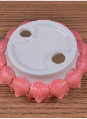 陶瓷观音如来佛像莲花小底座花瓶摆放莲花台垫工艺品摆饰烛台底座