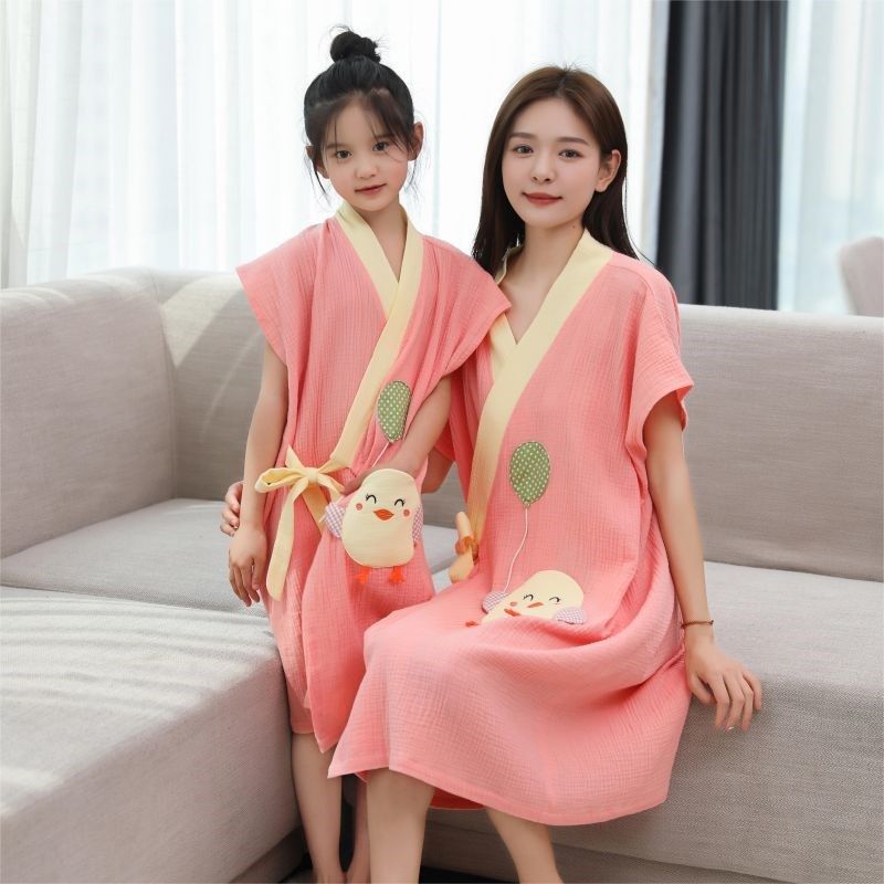 儿童浴巾纯棉纱布吸水可穿裹浴袍斗篷亲子中大童成人游泳2024新款,淘宝优惠券,粉丝福利购,淘宝优惠卷