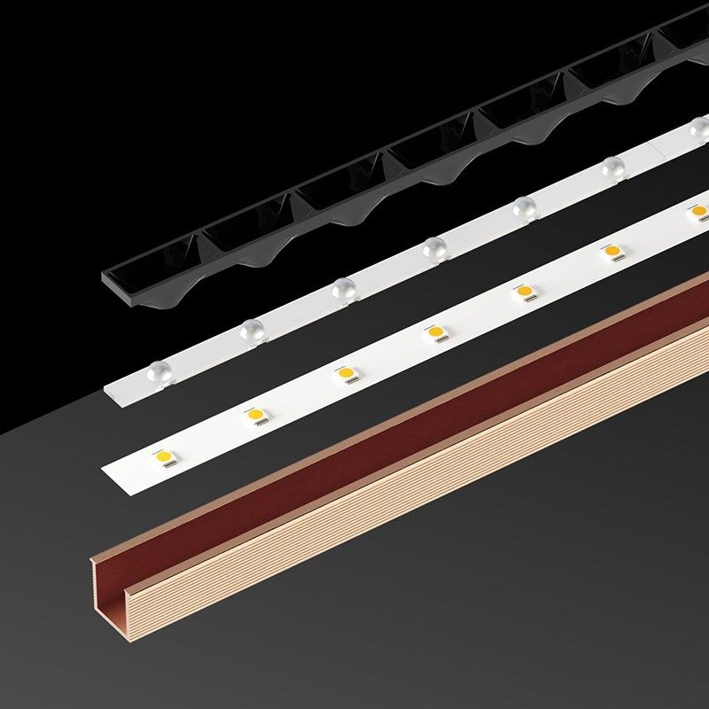 珀莫照明防炫罩透镜嵌入式格栅灯铝基板灯带LED橱柜灯射灯线分离,淘宝优惠券,粉丝福利购,淘宝优惠卷