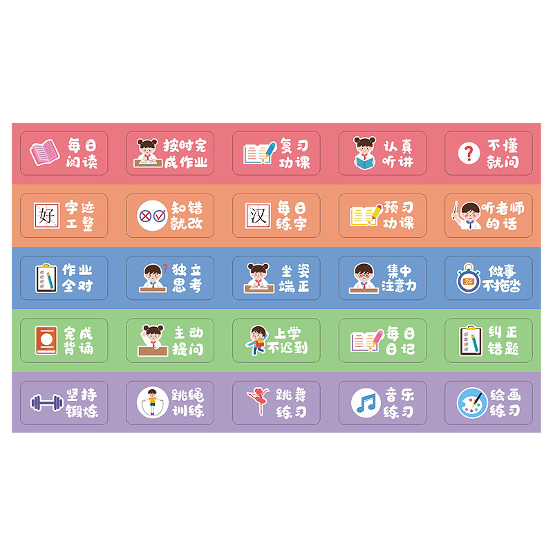 幼儿园小班中班大班儿童专用学习生活好习惯养成贴纸家庭家用育儿,淘宝优惠券,粉丝福利购,淘宝优惠卷