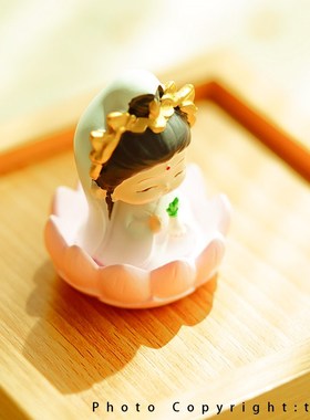 赐福小观音,天天都开心佛陀小观音可爱车载装饰摆件礼品