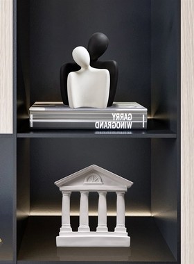 高级感小众抽象艺术极简摆件酒柜客厅电视柜家居软装饰品侘寂风