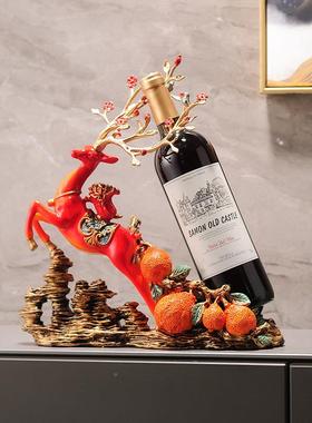 红酒架摆大吉大利鹿创意玄高档件客厅装家居关餐边LT-C73电视柜酒