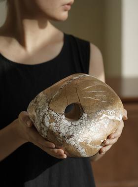 缪“斯家 石生花”天然大理石抽艺术摆件/侘寂风格客厅玄象HFO关