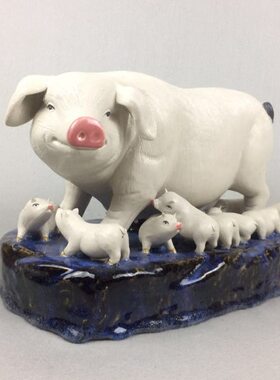 十二生肖 家肥屋润 猪鼠牛虎兔龙蛇马羊猴鸡狗工艺品摆件客厅摆设