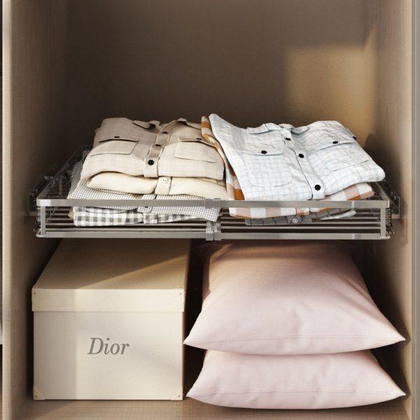 不锈钢伸缩衣柜拉篮衣橱改造侧装自制抽拉滑轨收纳篮抽屉式置物架,淘宝优惠券,粉丝福利购,淘宝优惠卷