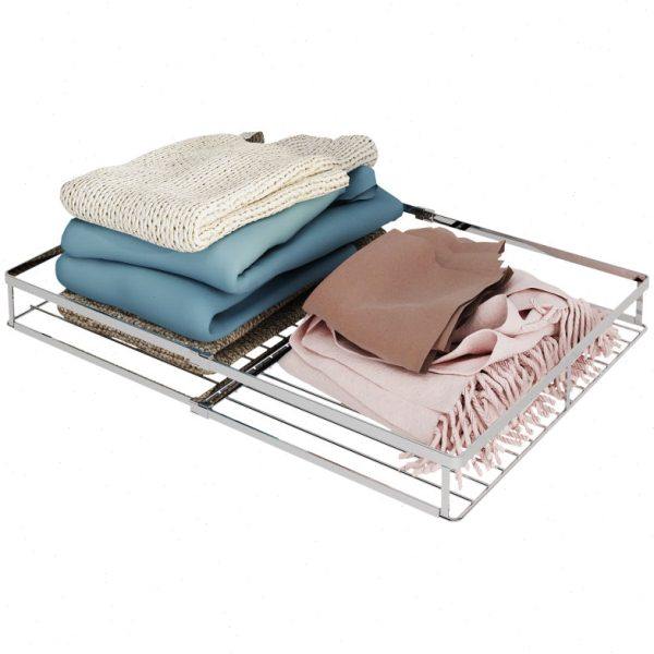 不锈钢伸缩衣柜拉篮衣橱改造侧装自制抽拉滑轨收纳篮抽屉式置物架,淘宝优惠券,粉丝福利购,淘宝优惠卷