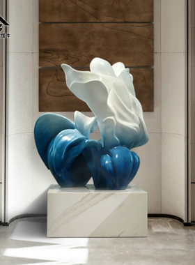 酒店大堂抽象玻璃钢雕塑艺术装饰品商场售楼处门厅落地装置大摆件