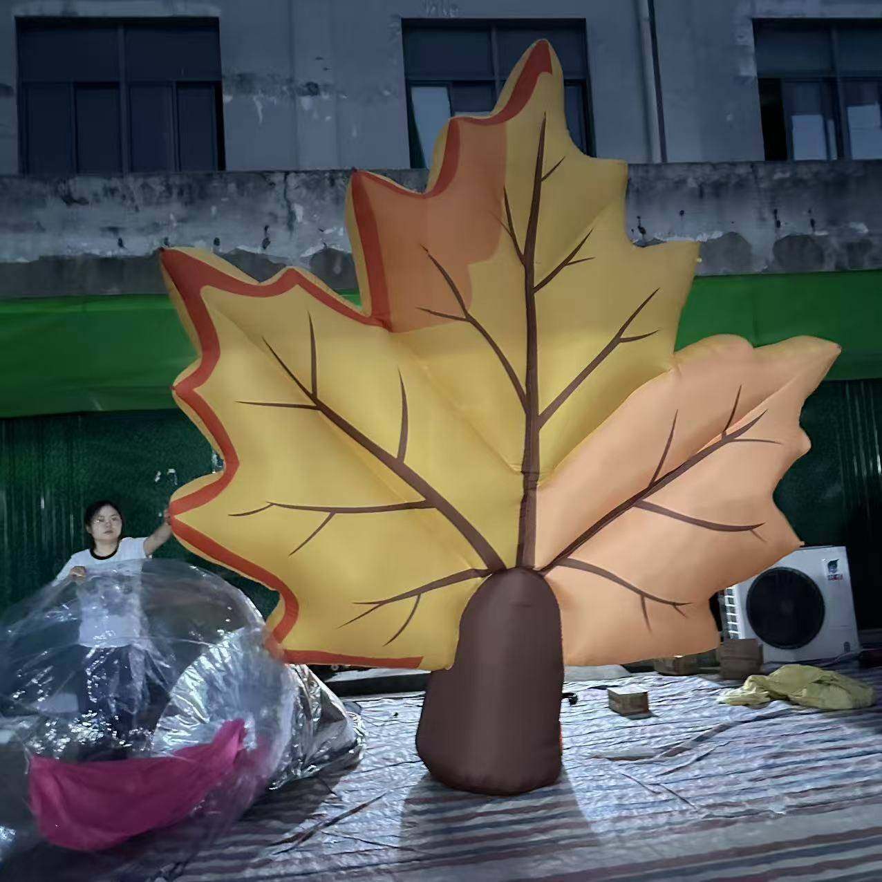 大型天美充气枫秋叶相框气模定制户外商场MJU活动打卡件摆拍照陈,淘宝优惠券,粉丝福利购,淘宝优惠卷