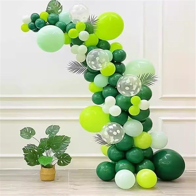 森系牛油果绿气球拱门开业氛围装饰品商场店铺周年店庆典场景布置,淘宝优惠券,粉丝福利购,淘宝优惠卷
