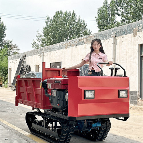山地拉运木材履带运输车农用爬山虎翻斗式自卸车果园工程运输车 - 图0