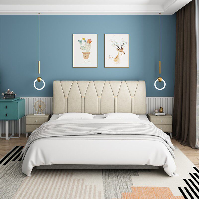 床头靠垫榻榻米贴墙自粘床上软包可固定床头罩套科技布免洗大靠枕,淘宝优惠券,粉丝福利购,淘宝优惠卷