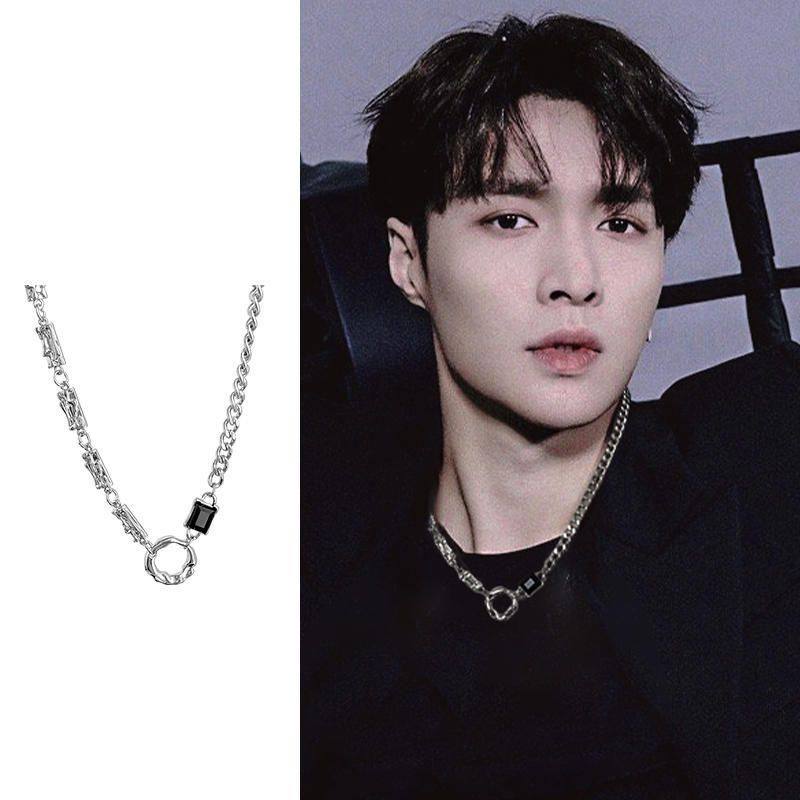 Wang Jiaer's same necklace men's trendy high-end autumn and winter irregular necklace men's sweater sweater chain accessories