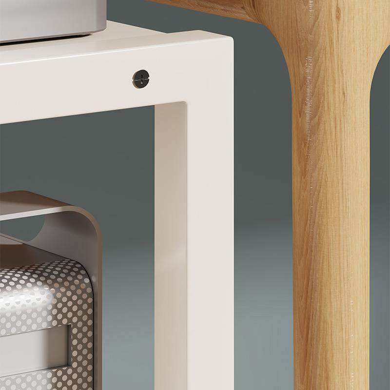 Deskside floor-standing computer main rack, layered storage rack under the desk, chassis storage rack, printer placement rack