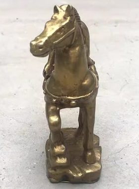 纯铜马上封侯小摆件马驮猴马上猴铜装饰书桌办公桌中式工艺摆设