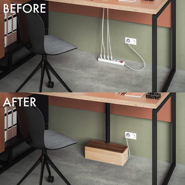 实木电缆管理盒线收纳盒电源线电缆配件盒  USB集线器盒 插座盒,淘宝优惠券,粉丝福利购,淘宝优惠卷