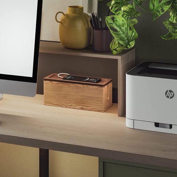 实木电缆管理盒线收纳盒电源线电缆配件盒  USB集线器盒 插座盒,淘宝优惠券,粉丝福利购,淘宝优惠卷