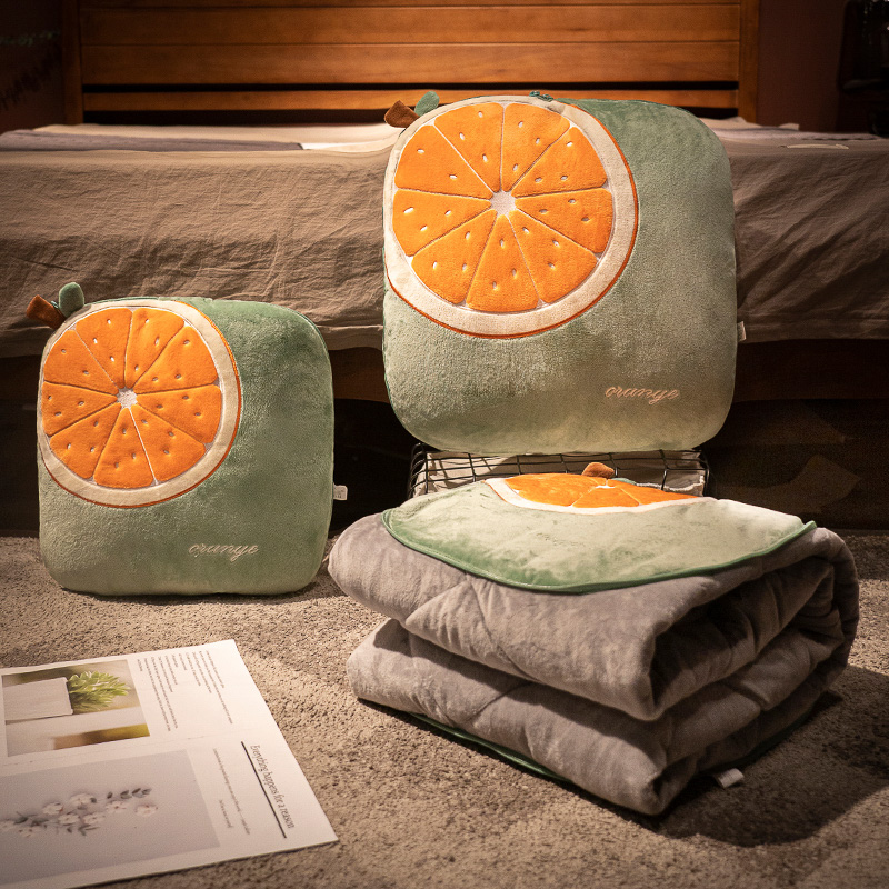 抱枕被子两用办公室折叠毯子二合一D午睡小枕头汽车用车载冬季加 - 图0