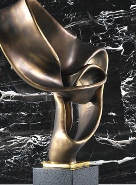 轻奢抽象雕塑艺术品别墅酒店高档装饰工艺品树脂摆件现代家居饰品