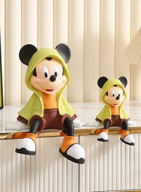 坐姿米奇摆件潮流客厅电视柜家居装饰办公室桌面玄关米老鼠