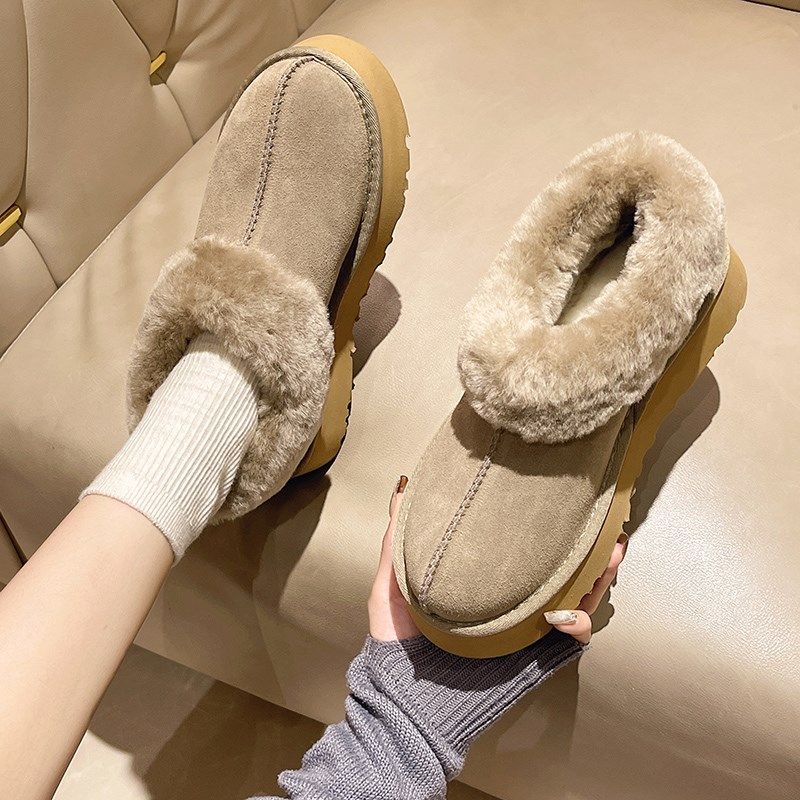 大码雪地靴女41-43加肥加宽42码靴厚底短靴2024新款保暖防滑棉鞋,淘宝优惠券,粉丝福利购,淘宝优惠卷