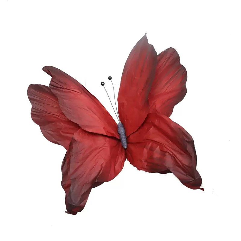 巨型蝴蝶纸艺假花装饰彷真网纱大型粉色褶皱纸花婚庆道具背景橱窗,淘宝优惠券,粉丝福利购,淘宝优惠卷