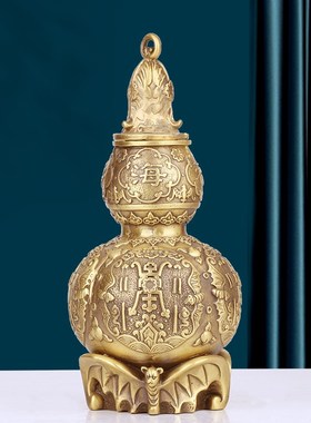 铜葫芦摆件镇宅招财开口空心玄关家居装饰品八卦客厅葫芦化解胡芦