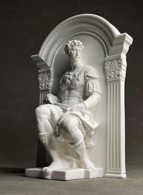 复古罗马艺术人物雕塑石膏像扩香石书架书靠艺术桌面酒柜装饰摆件