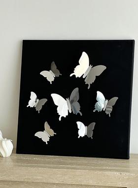 法式立体diy客厅装饰画 画沙发背景墙面挂画 画蝴蝶卧室桌面摆件