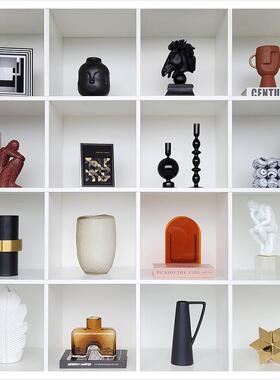 样板房客厅创意家居酒柜软装饰品家居摆件工艺品相架组合ZH2538