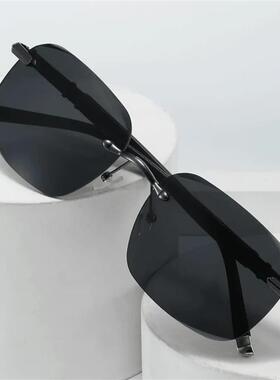 Luni轻奢太阳镜男士专用墨镜时尚驾驶镜变色偏光眼镜