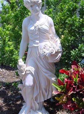欧式玻璃钢人物工艺品家居饰品客厅酒店门厅摆件花园四季女神摆设