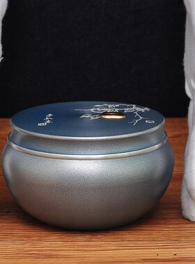 纯锡茶叶罐密封罐锡罐存装茶叶罐密封罐家用茶叶盒送恩师退休礼品