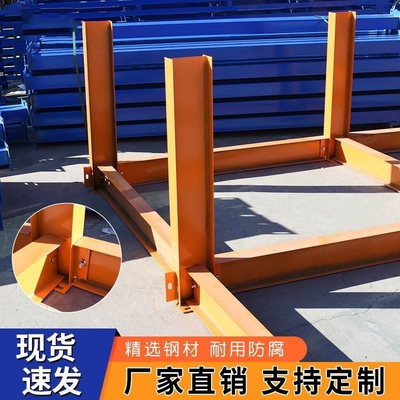 钢筋堆放架建筑工地材料堆放平台定型化料场钢筋堆放支架工字 - 图0