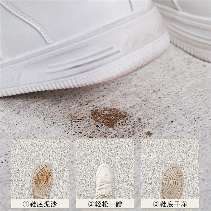 Red entrance door floor mat wire ring business p festive door mat thickened carpet and gas can be customized
