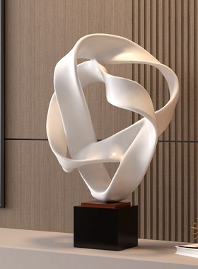 现代简约几何雕塑艺术抽象艺术品客厅摆件酒店样板房装饰品办公室