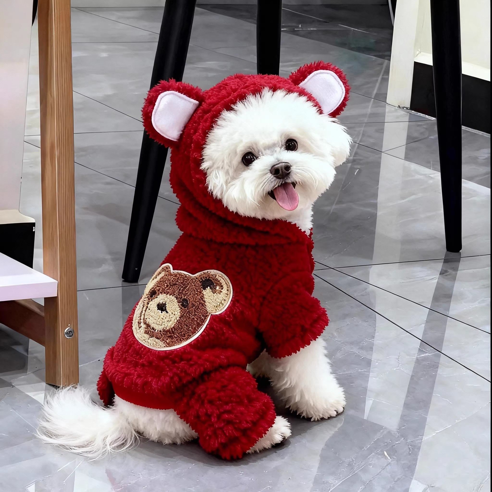 会卖萌的狗狗冬装立体小熊耳朵连帽卫衣加厚保暖宠物衣服秋冬款,淘宝优惠券,粉丝福利购,淘宝优惠卷