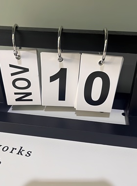 这个木质日历也太高级了吧～