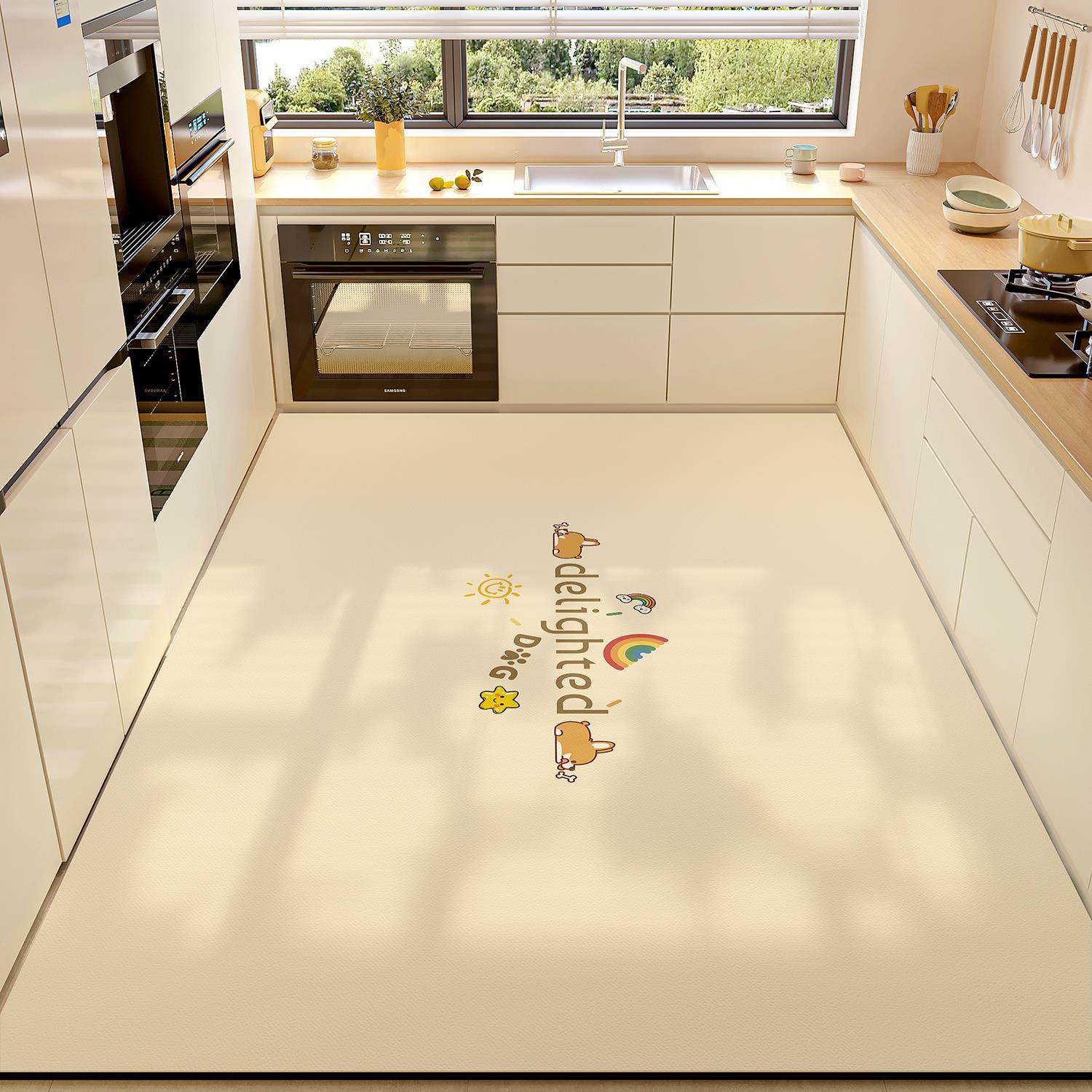 厨房地垫防油防滑矽藻泥吸水脚垫免洗可擦定制家用大面积全铺地毯,淘宝优惠券,粉丝福利购,淘宝优惠卷