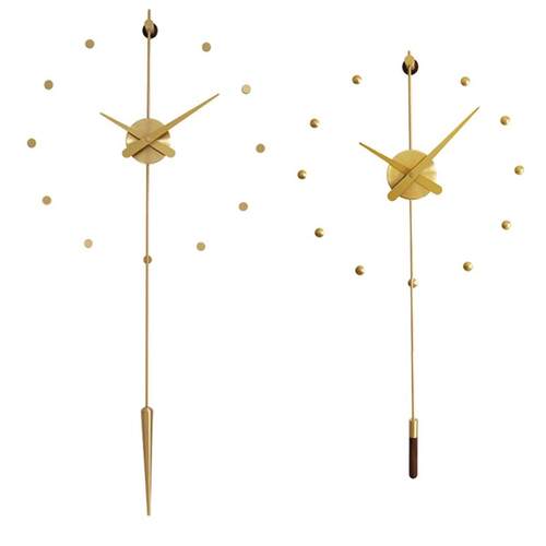 现代简约客厅时钟个性极简风家用客厅装饰挂钟创意玄关艺术静音表 - 图0