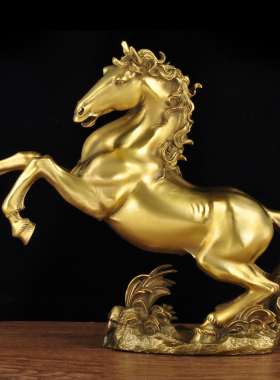 铜马摆件跃马新房乔迁新居装饰品工艺品客厅玄关老板桌开业办公室