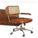Computer chair home rattan weaving retro office yy005 chair study bedroom study chair back dining chair lift