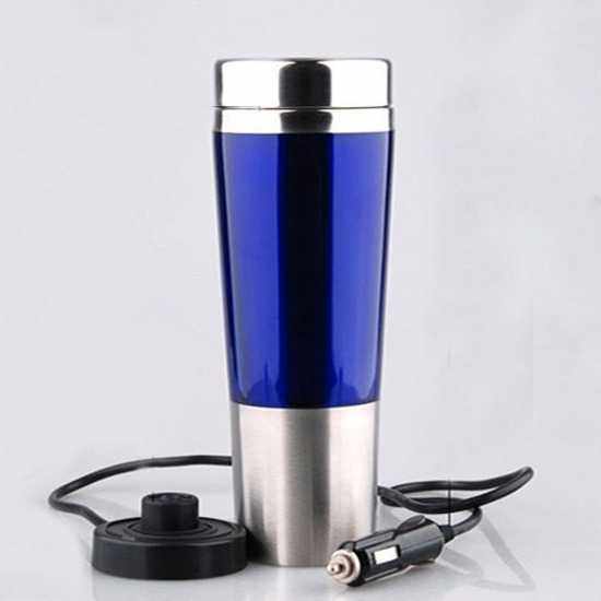 汽车车载用12V不锈钢烧水杯烧水壶电热水杯100度保温水杯加热双层,淘宝优惠券,粉丝福利购,淘宝优惠卷