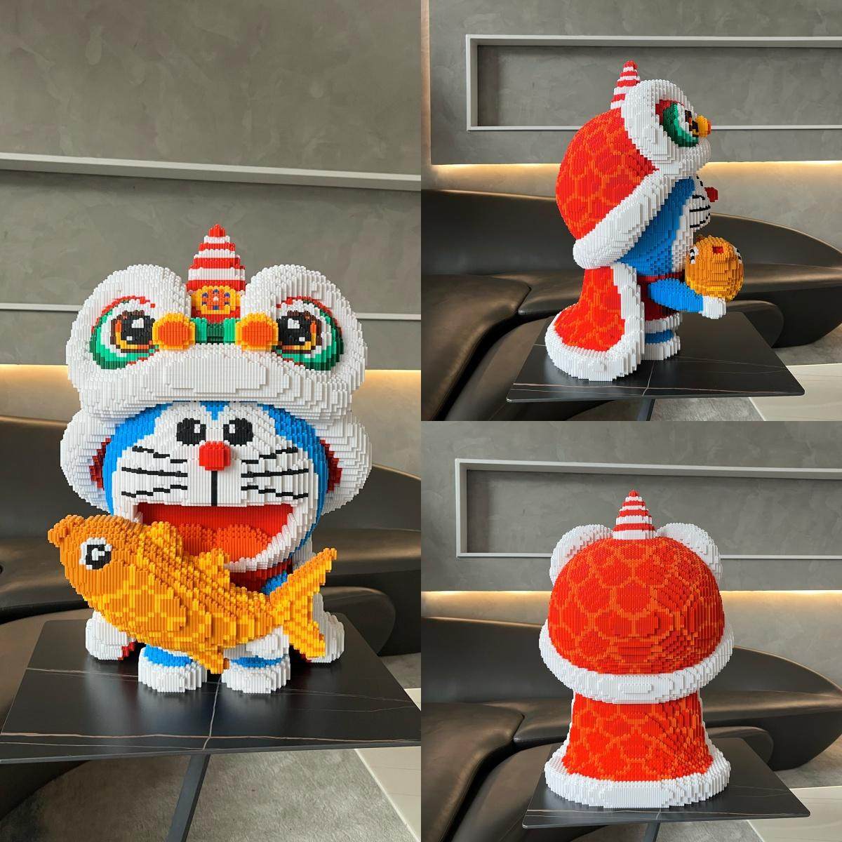 向日葵哆啦a梦积木拼图6一12岁2026新款高颜值成人版益智拼装玩具,淘宝优惠券,粉丝福利购,淘宝优惠卷