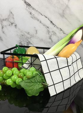 厨房仿真蔬菜水果面包样板房展厅创意家居装饰品摆件组合套装道具